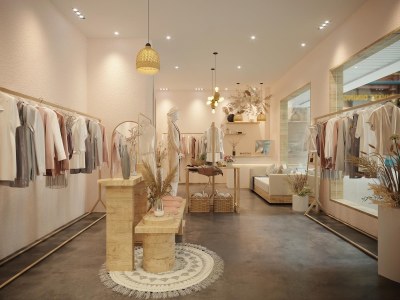侘寂风服装店3D模型下载